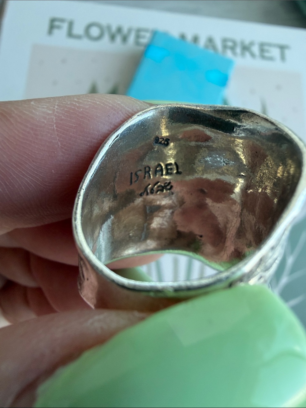 925 STERLING SILVER RING SIZE 7.5 - Picture 4 of 9